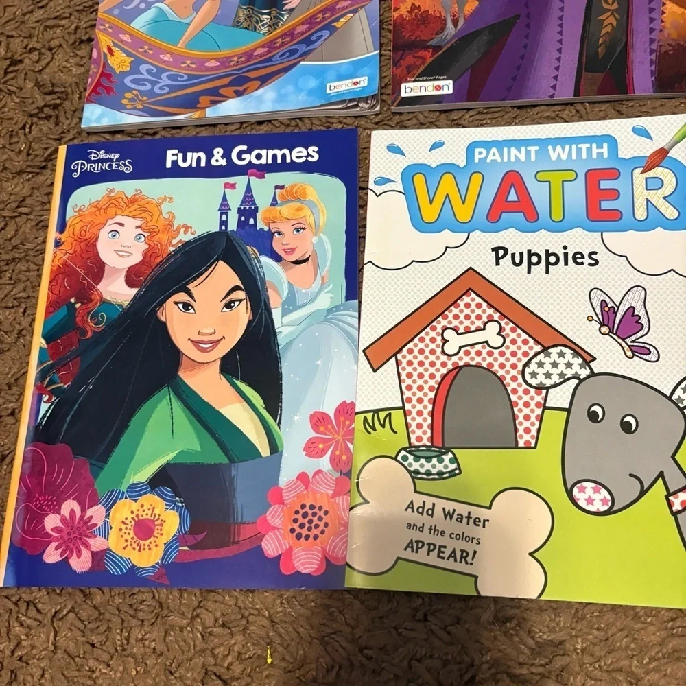 Disney Princess Frozen Activity Book Set NEW Coloring Easter Bunny Faces